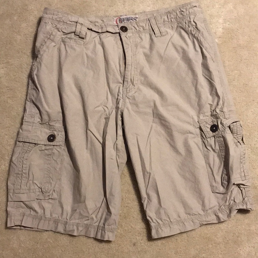 Guess khaki cargo shorts